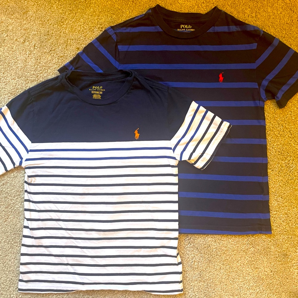 2 Polo Ralph Lauren boys striped t-shirts